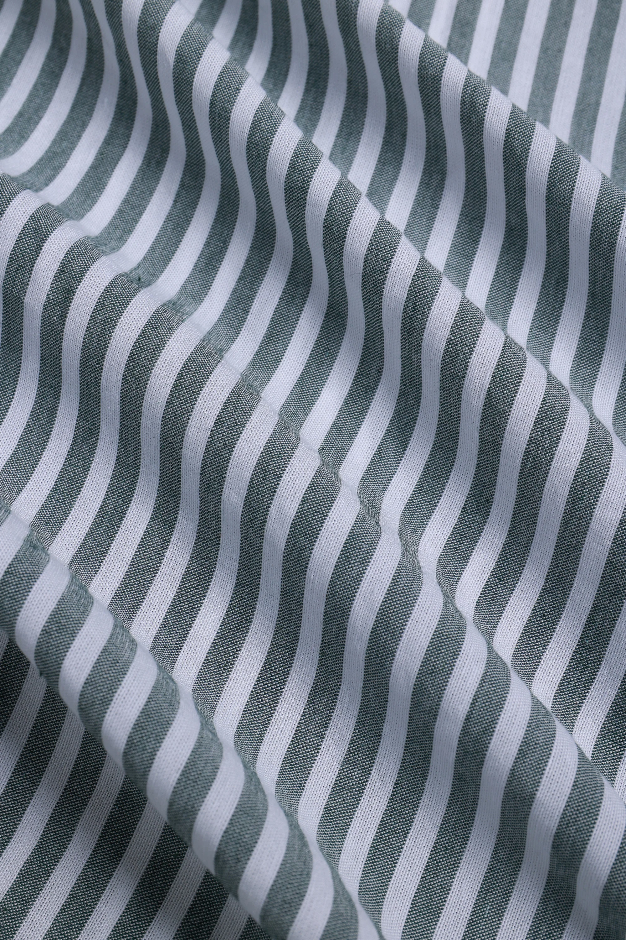 Abilo Striped Shirt - Khaki/Ecru - Image 9