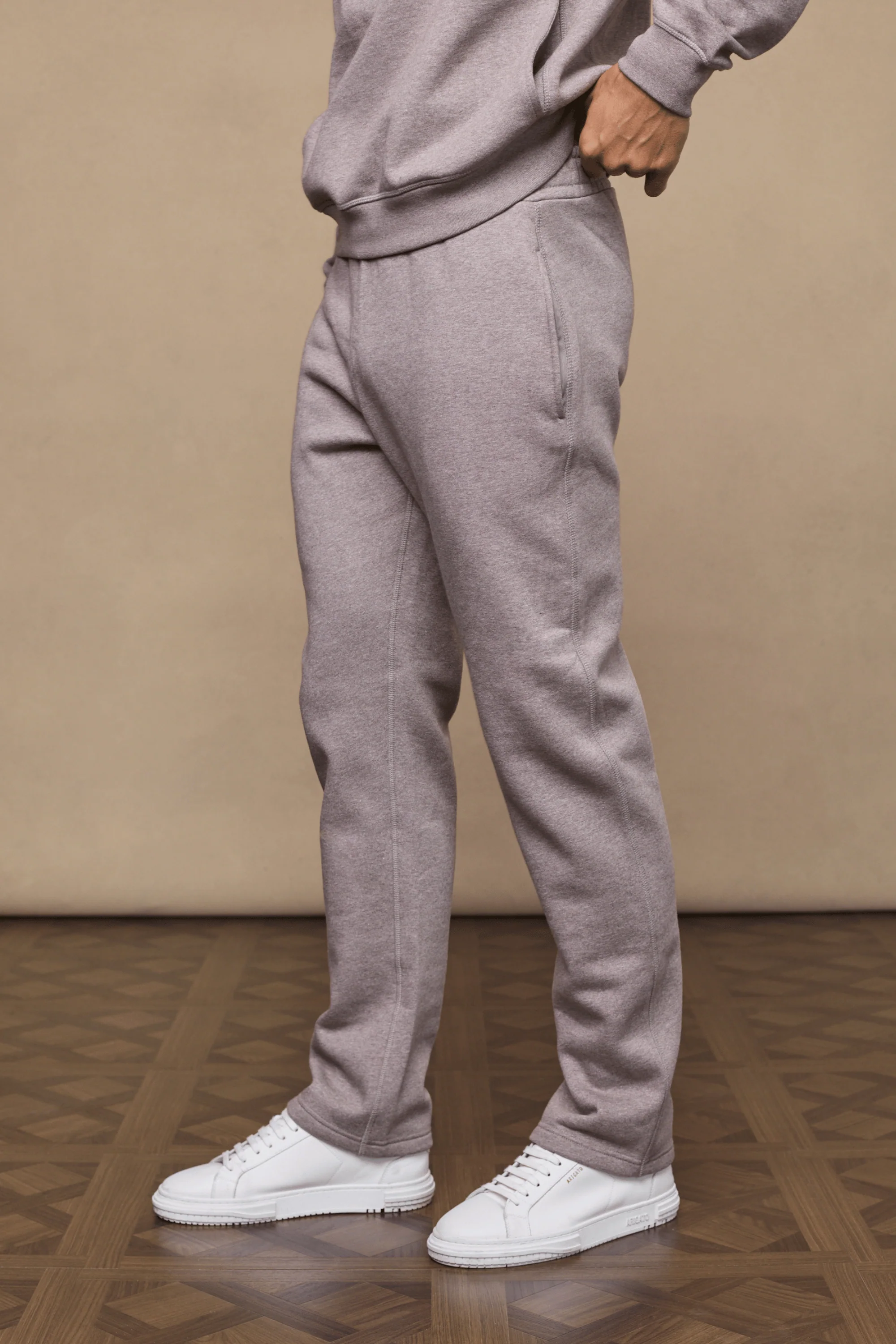 Axel Straight Leg Jogger - Brown Marl - Image 5