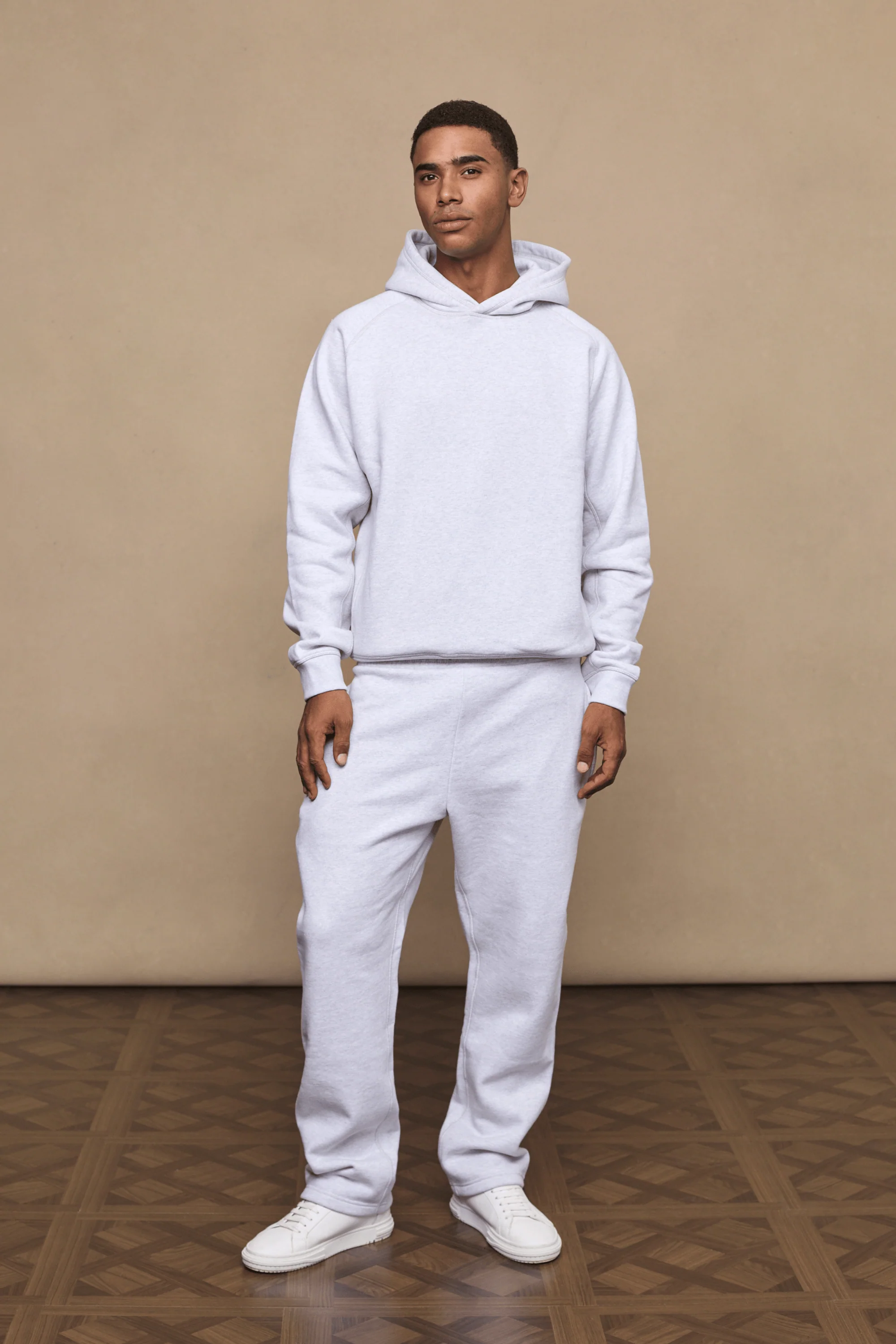Axel Straight Leg Jogger - Stone Marl - Image 4