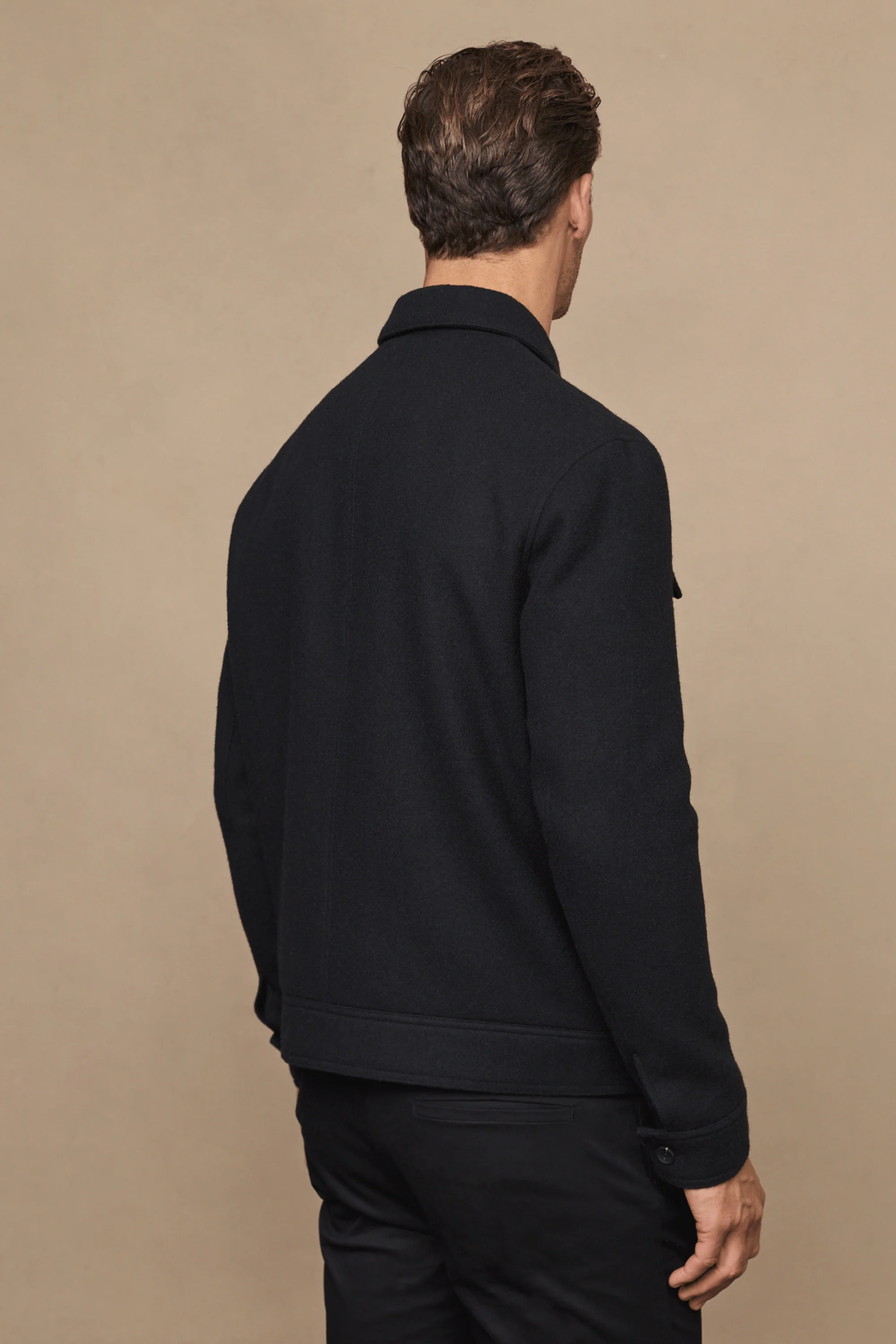 Fabian Zip Through Jacket - Black - Image 3