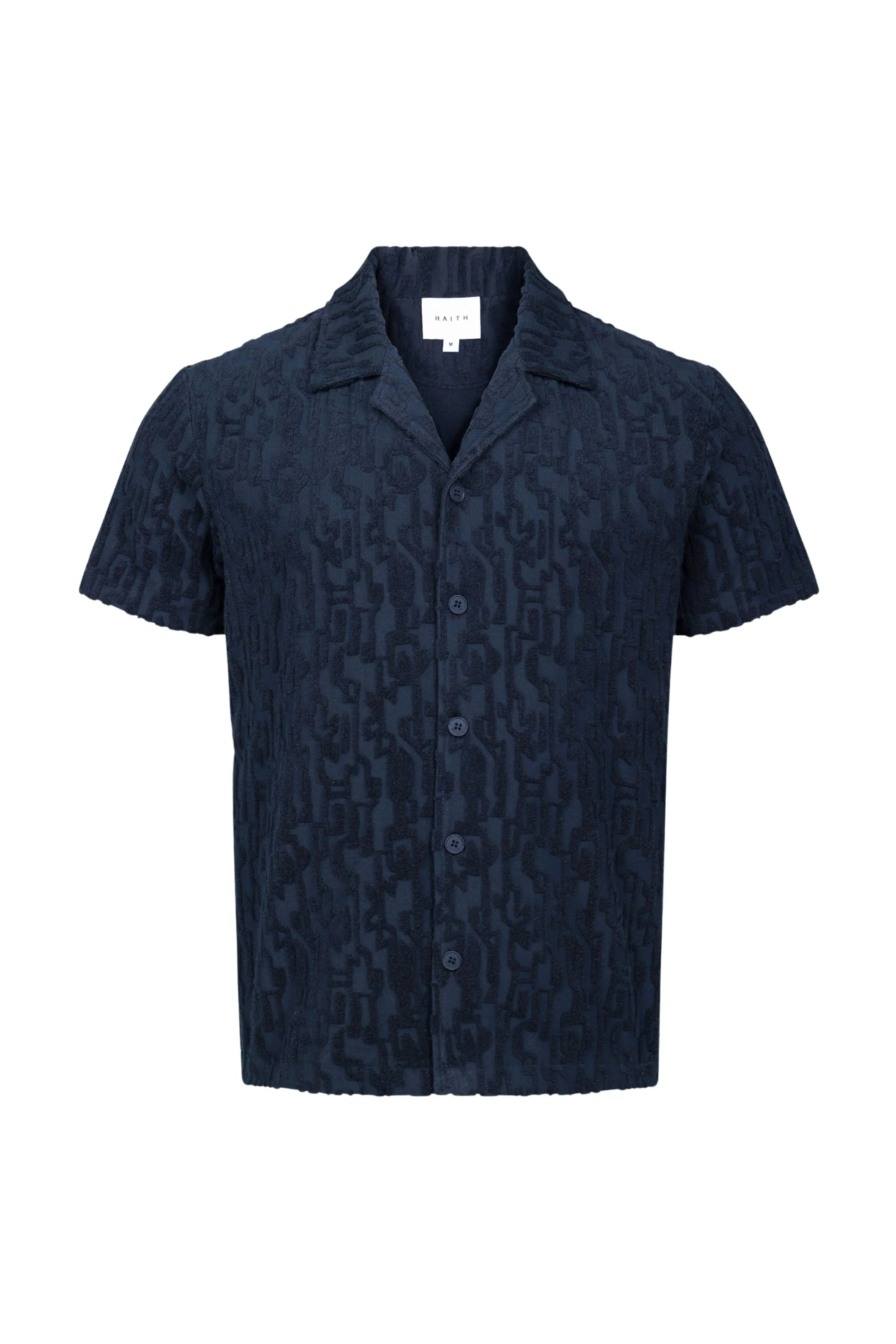 Fausto Flocked Top - Navy - Image 8