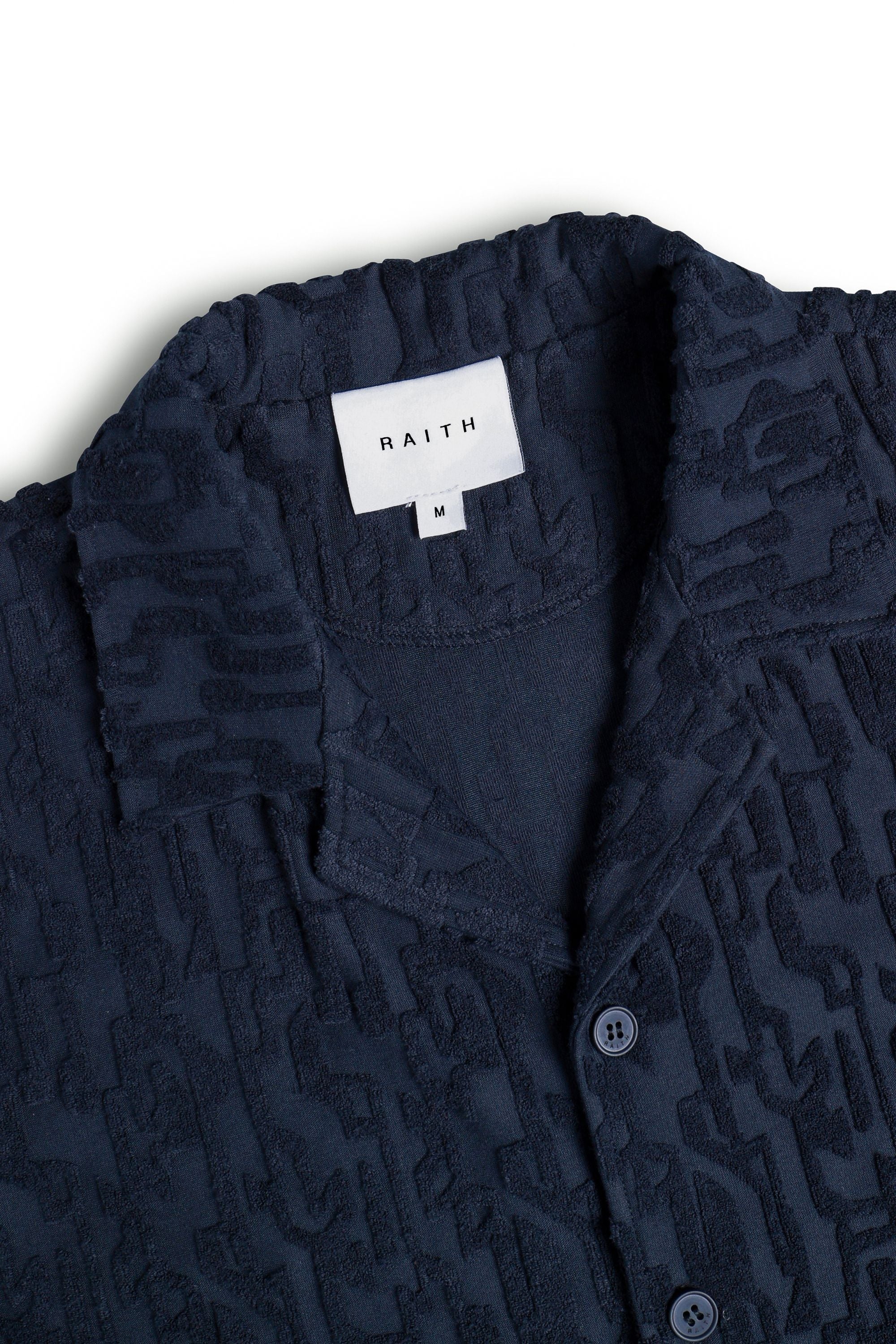 Fausto Flocked Top - Navy - Image 9