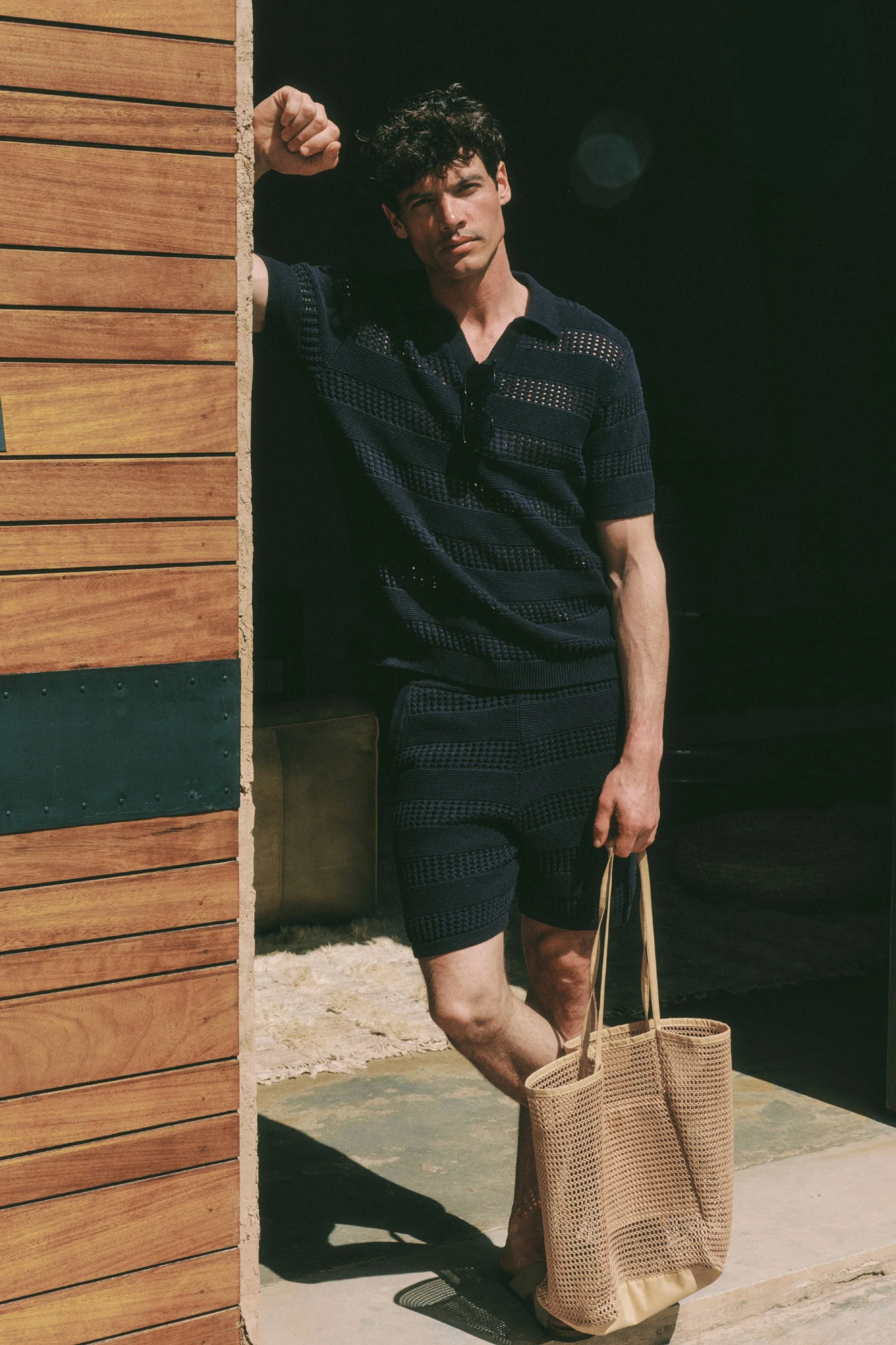 Frattina Crochet Short - Navy - Image 2