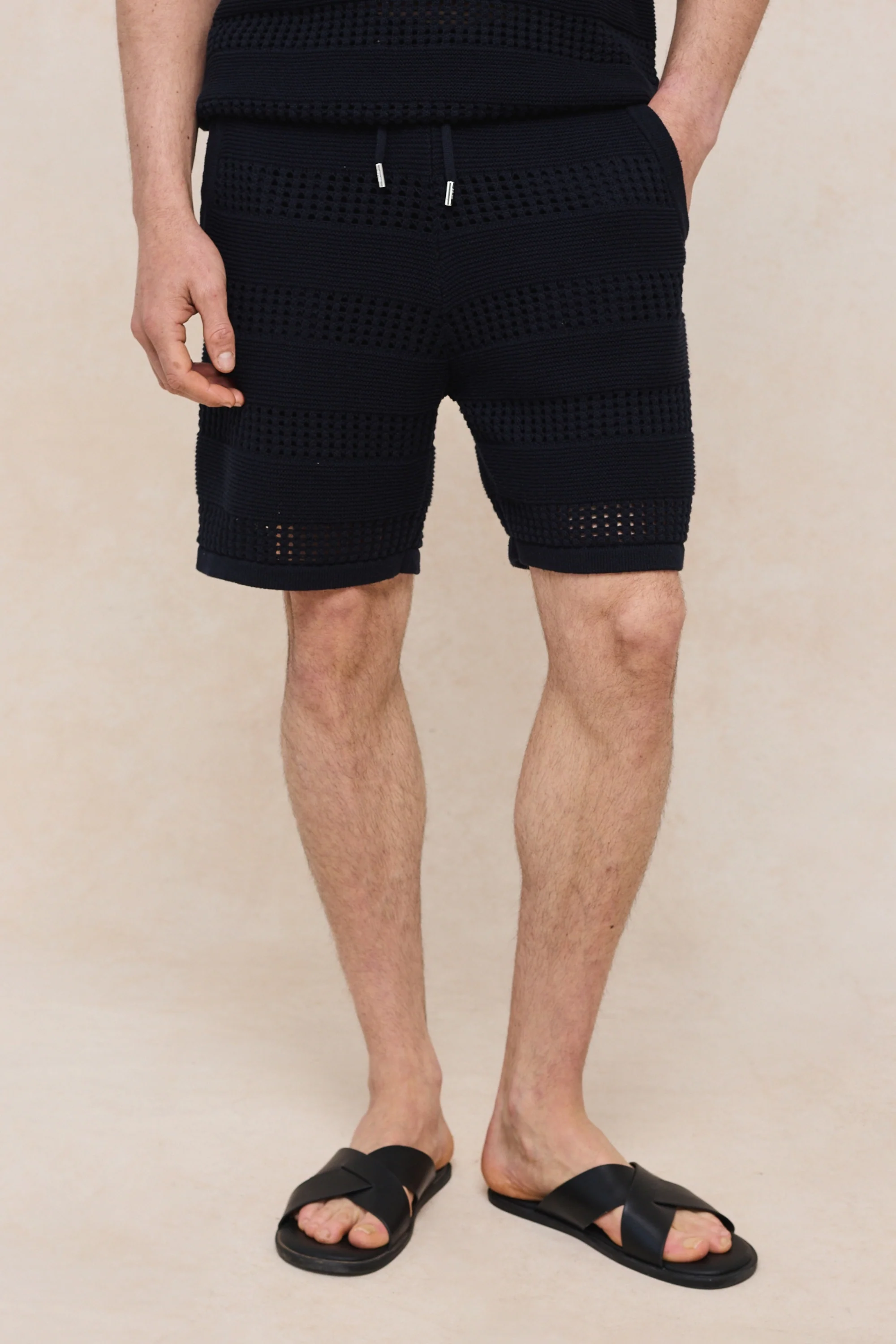 Frattina Crochet Short - Navy - Image 4