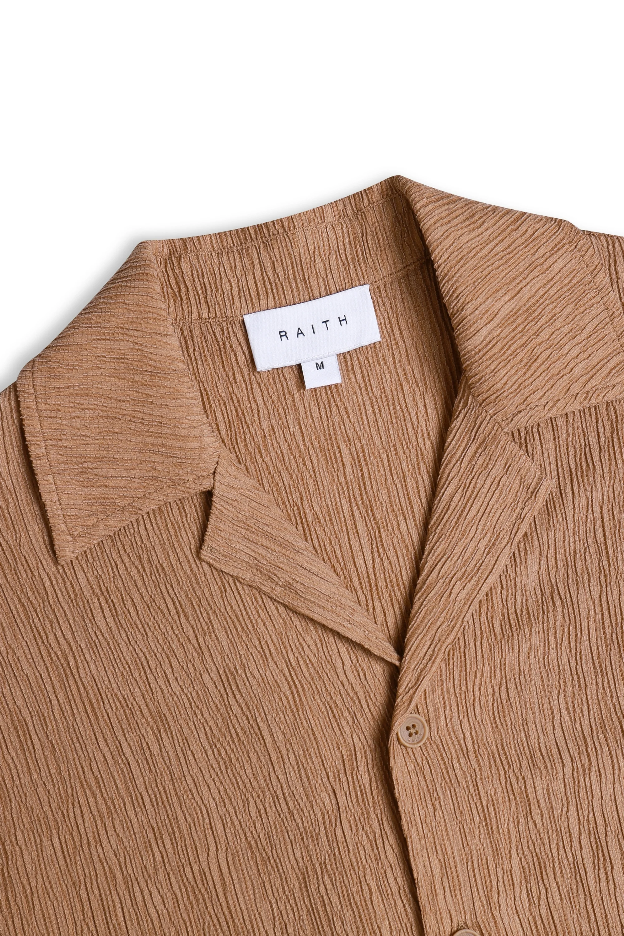 Gabriel Crinkled Tencel Short Sleeve Shirt - Rust - Image 9