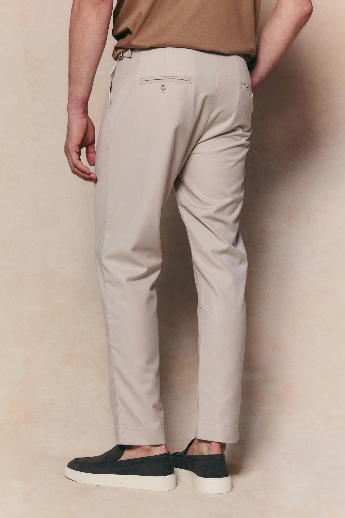 Jasper Tailored Trouser - Beige - Image 3