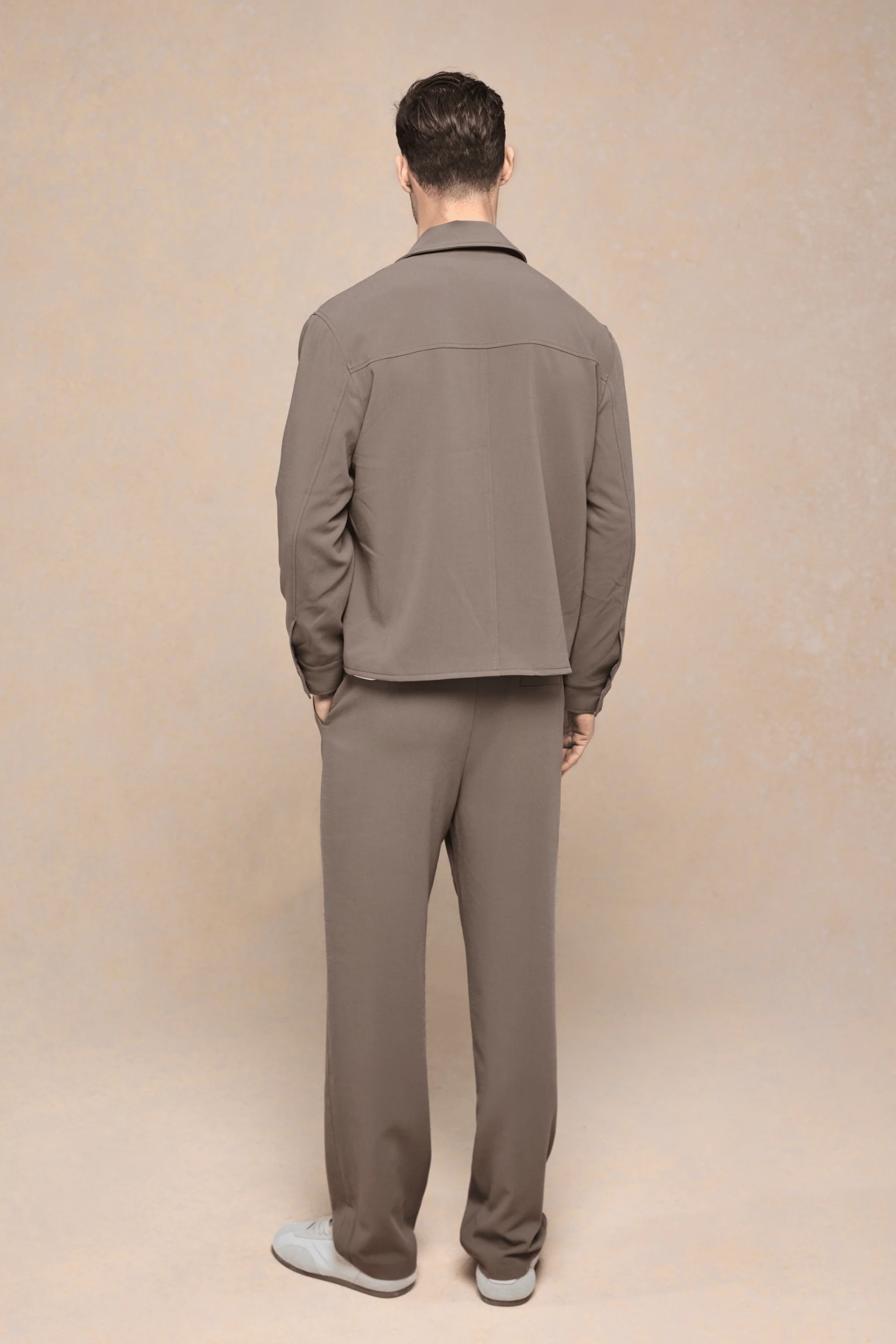 Julien Relaxed Panelled Jacket - Olive - Image 7