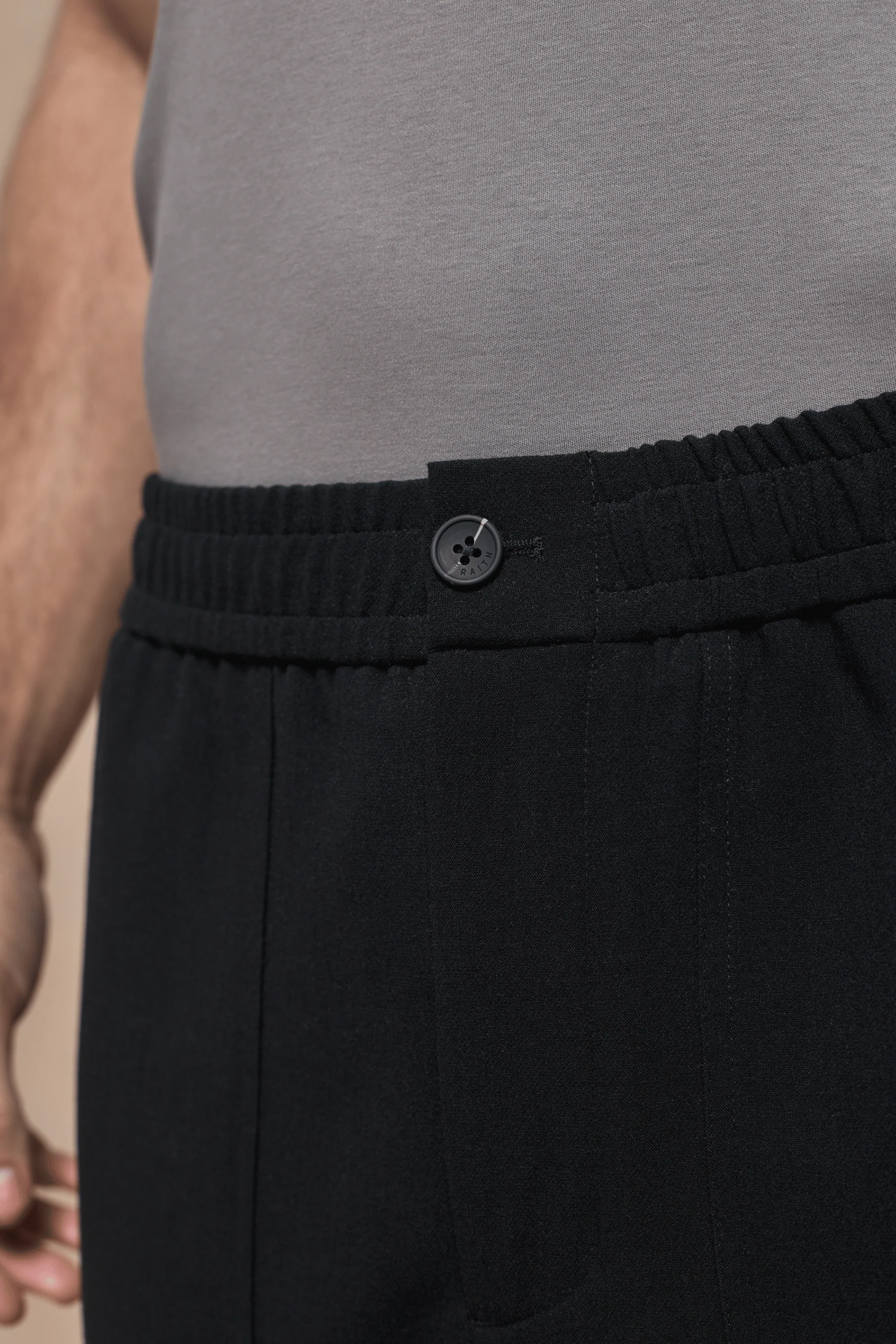 Julien Relaxed Panelled Trouser - Black - Image 5