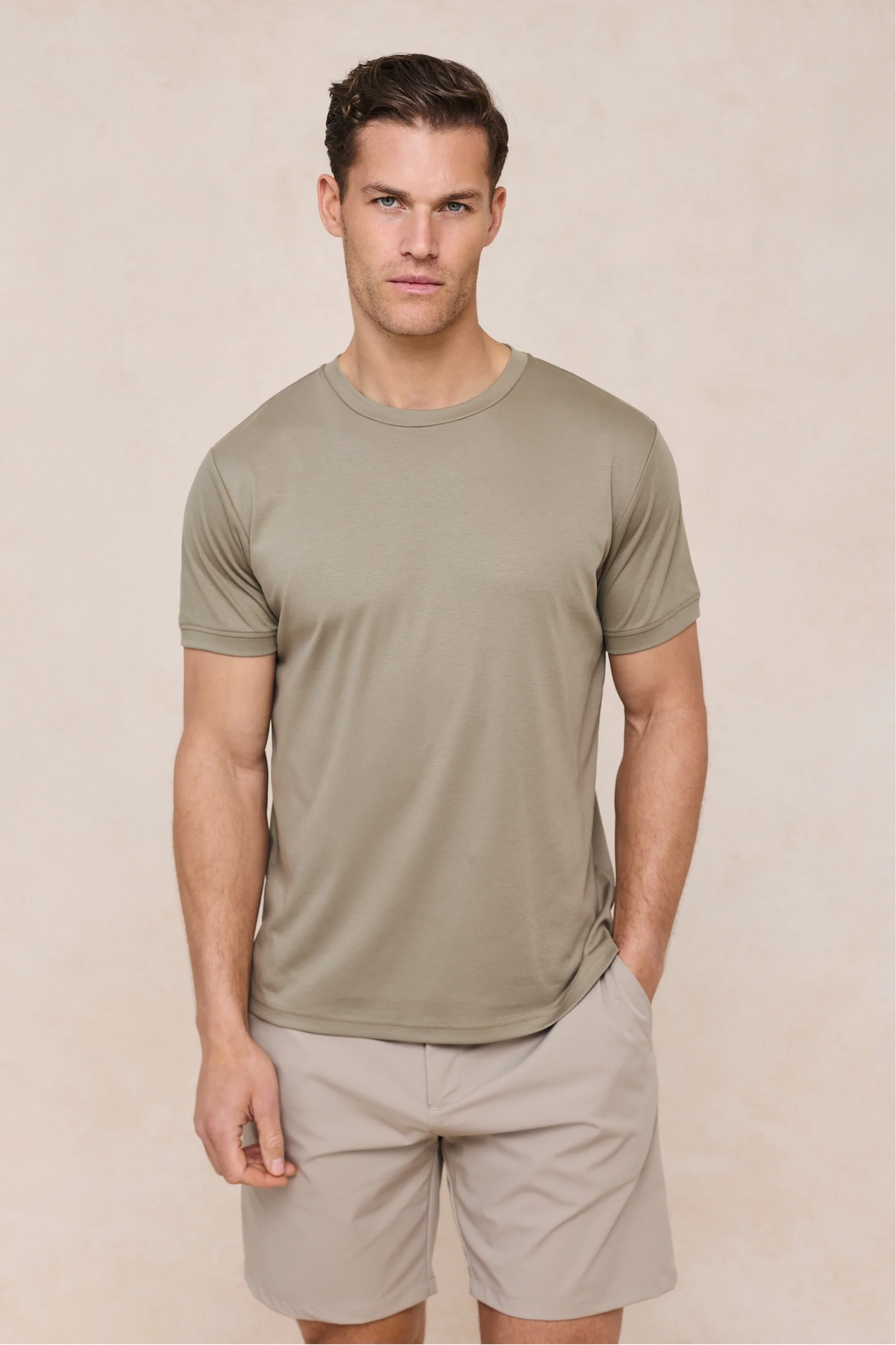 Luiz Hybrid Short - Beige - Image 9