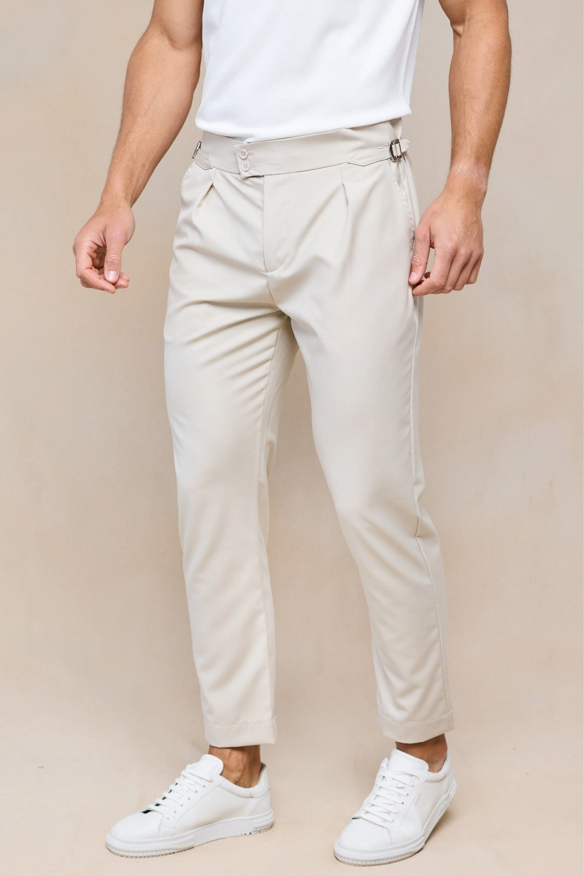 Luna Trouser - Beige - Image 4