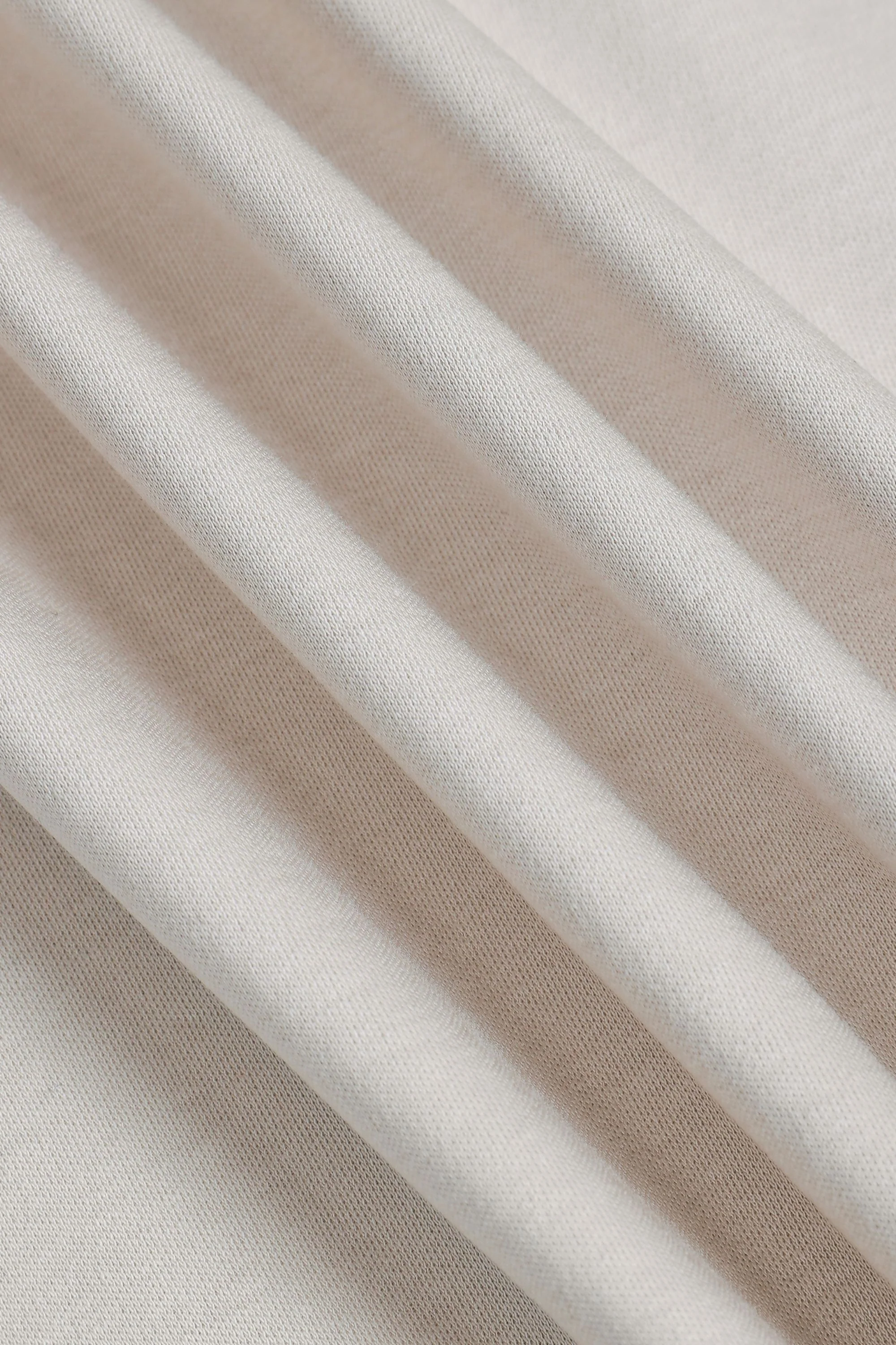 Luxe Mercerised T-Shirt - Beige - Image 6