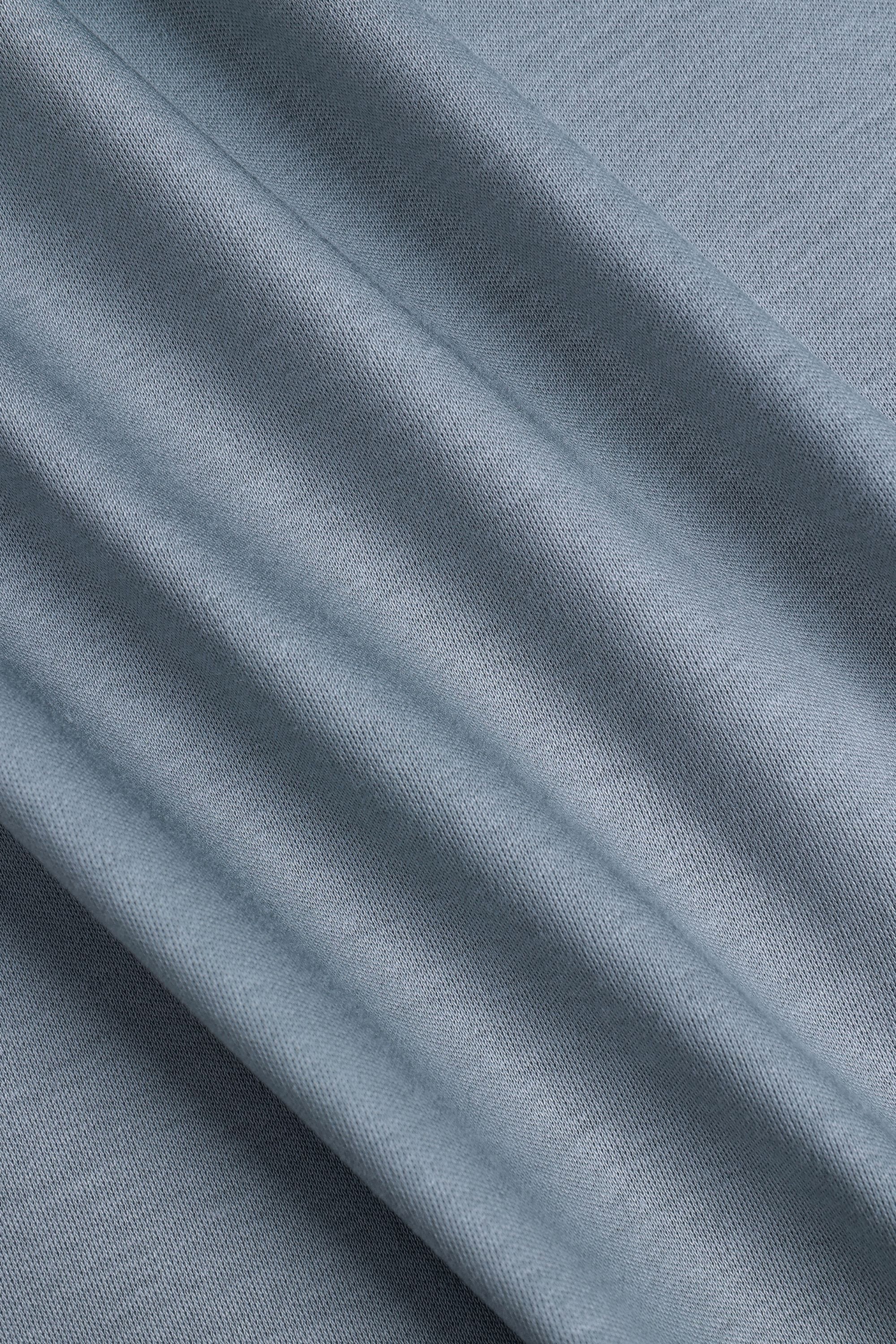 Luxe Mercerised T-Shirt - Light Pewter Blue - Image 6