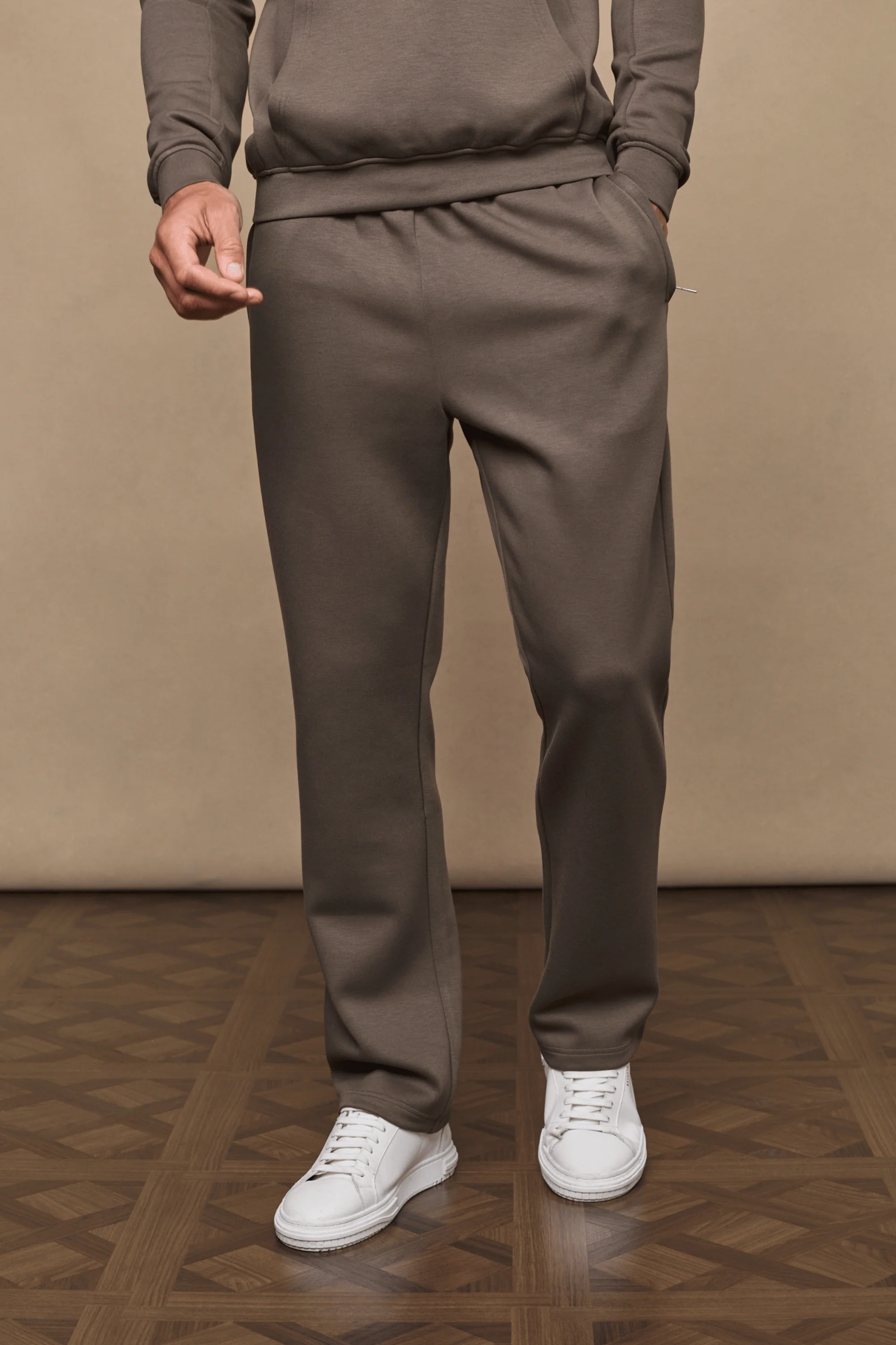 Luxe Straight Leg Jogger - Burnt Olive - Image 3
