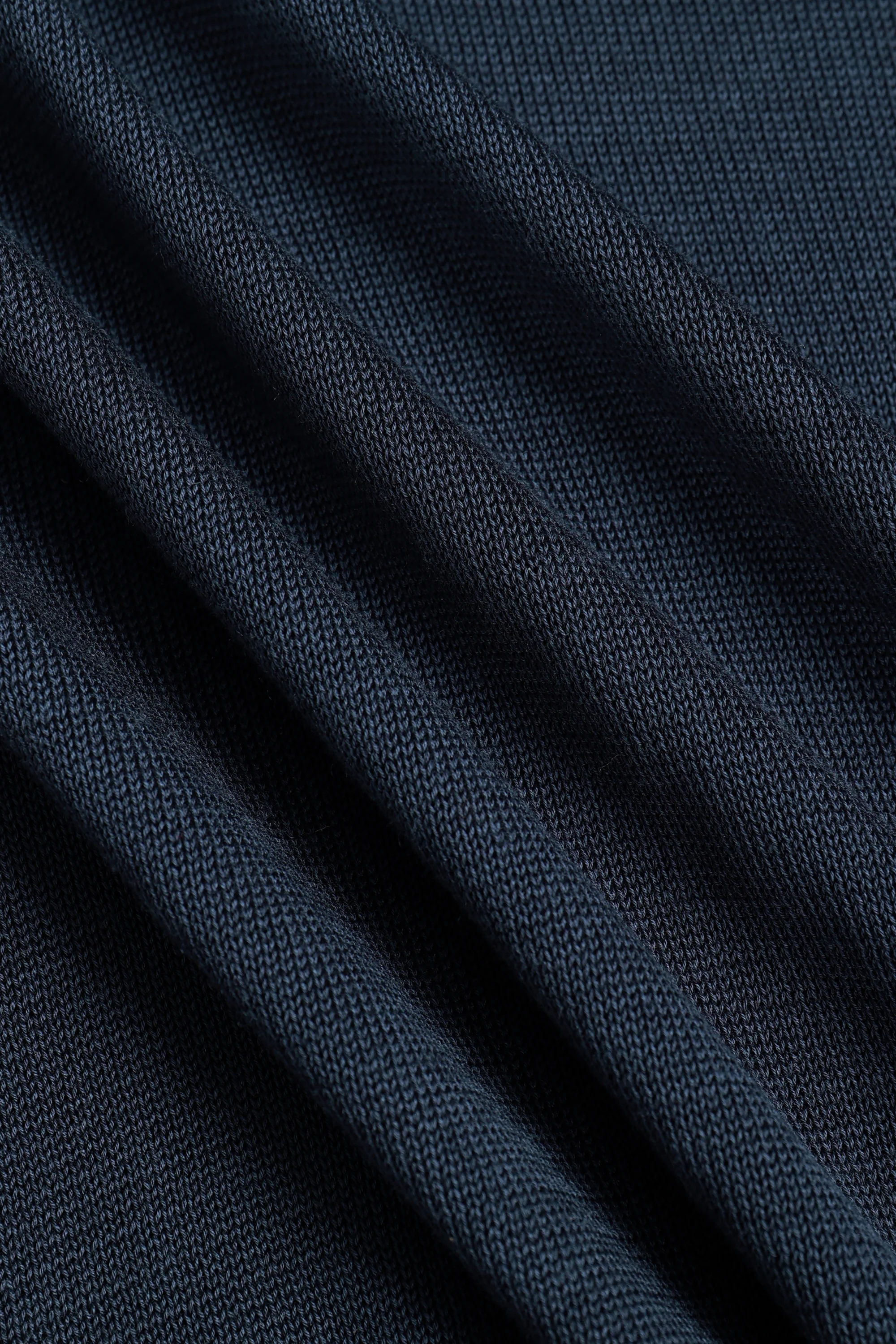 Pablo Half Placket Short Sleeve Knitted Polo - Navy - Image 8