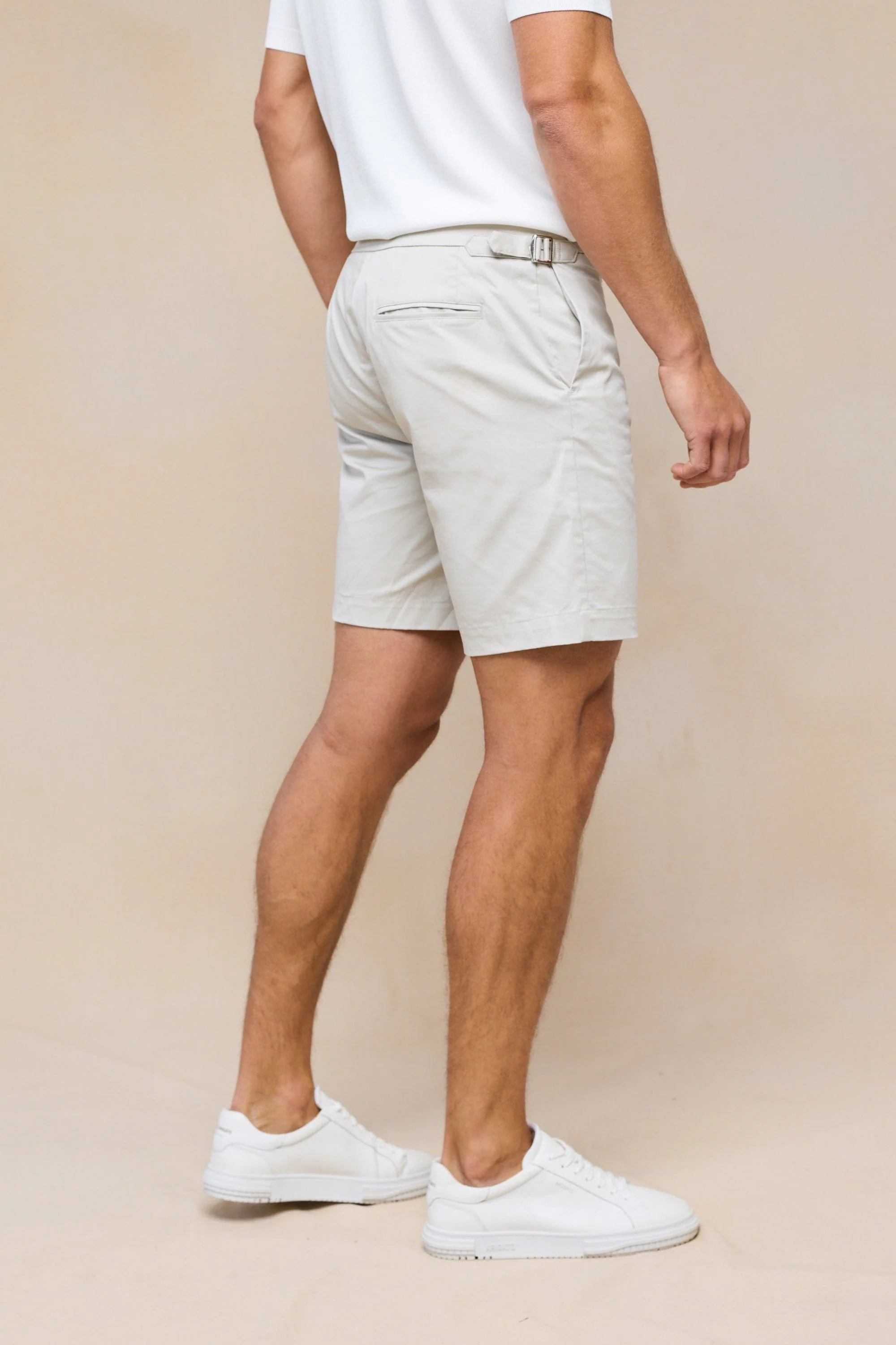 Pecori Buckle Short - Beige - Image 7