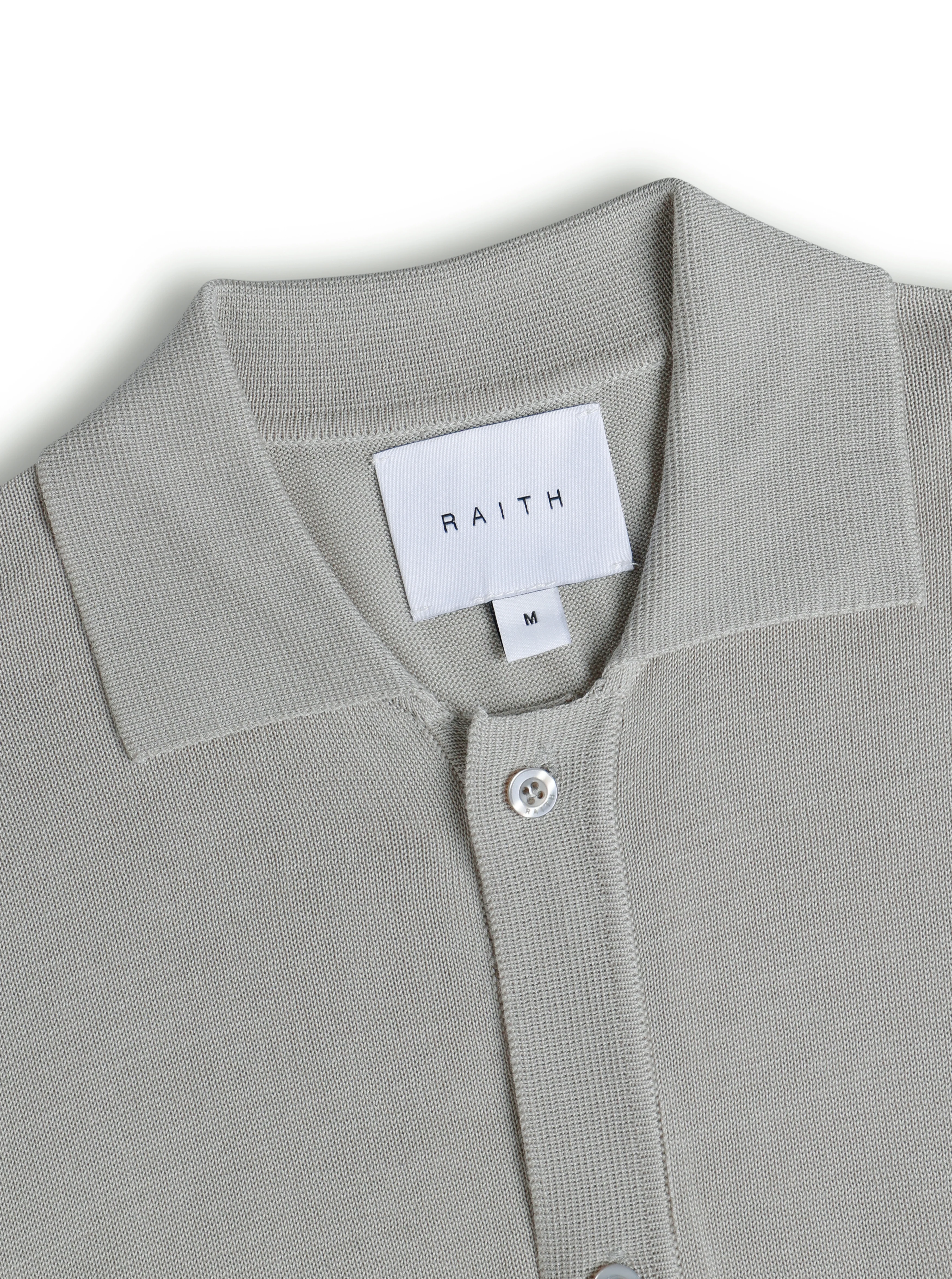 Pedro Button Through Short Sleeve Knitted Shirt - Cream - Image 7