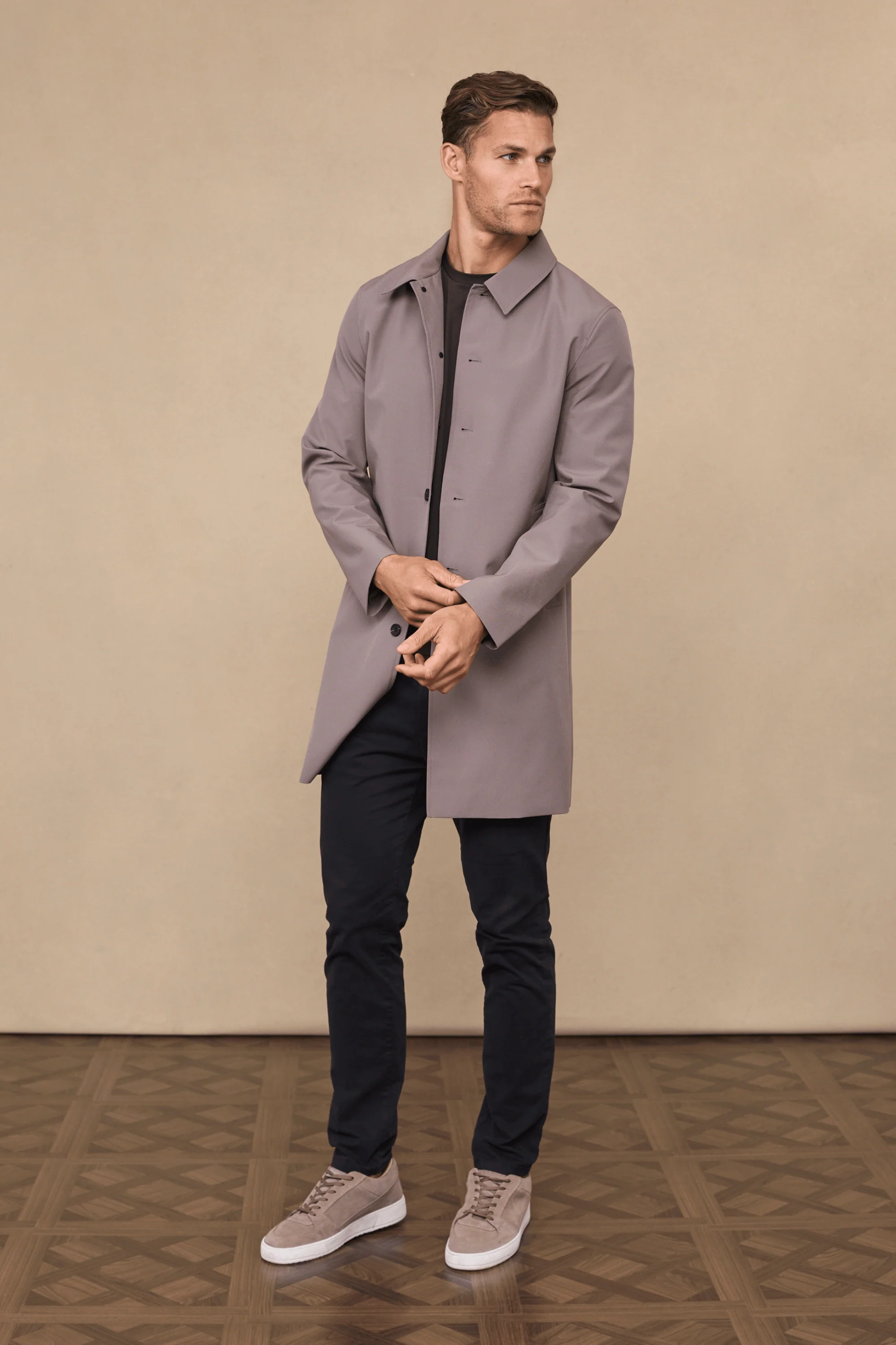 Portica Trench Coat - Mushroom - Image 2