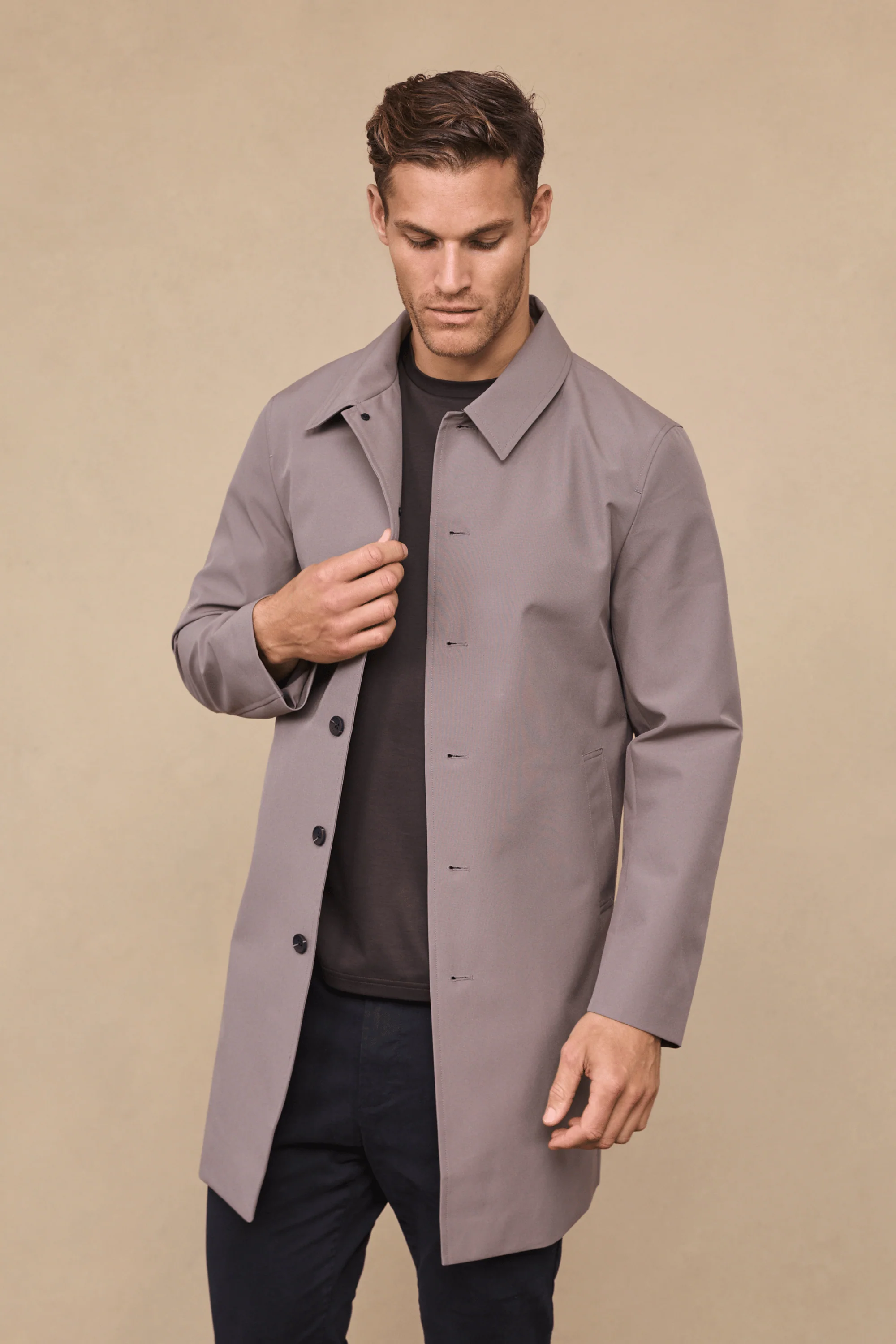 Portica Trench Coat - Mushroom - Image 3