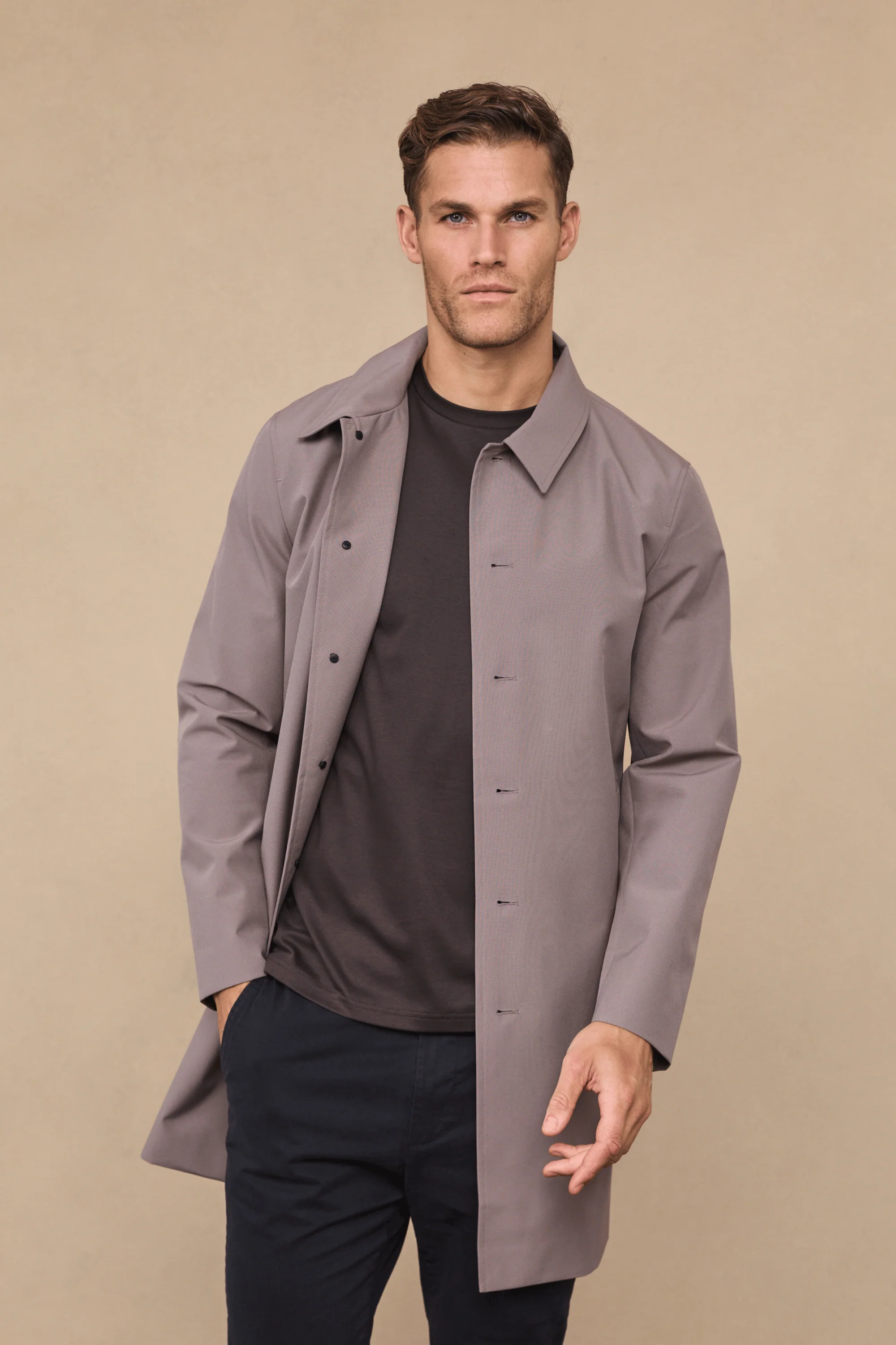 Portica Trench Coat - Mushroom - Image 4
