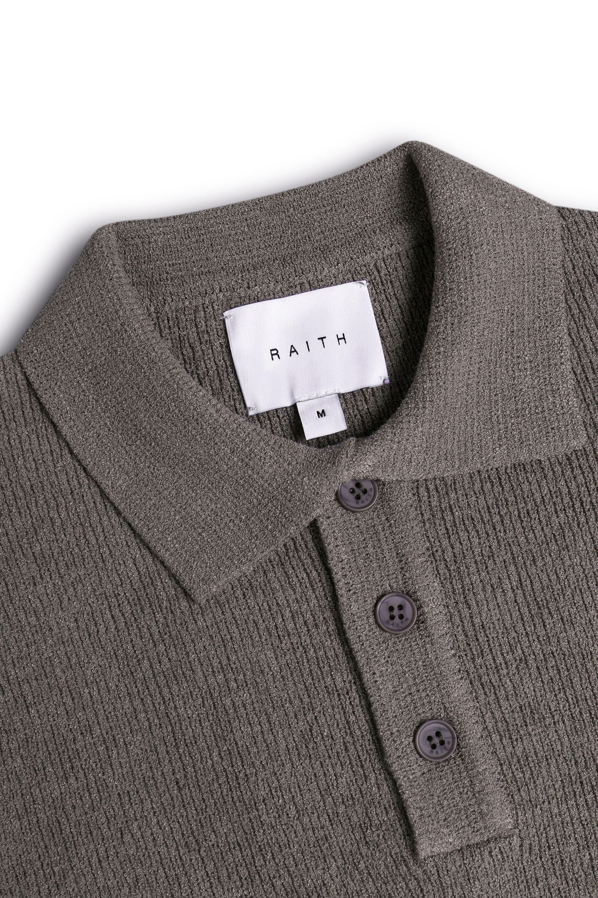 Sorelle Short Sleeve Rib Knit Polo - Dark Sage - Image 8