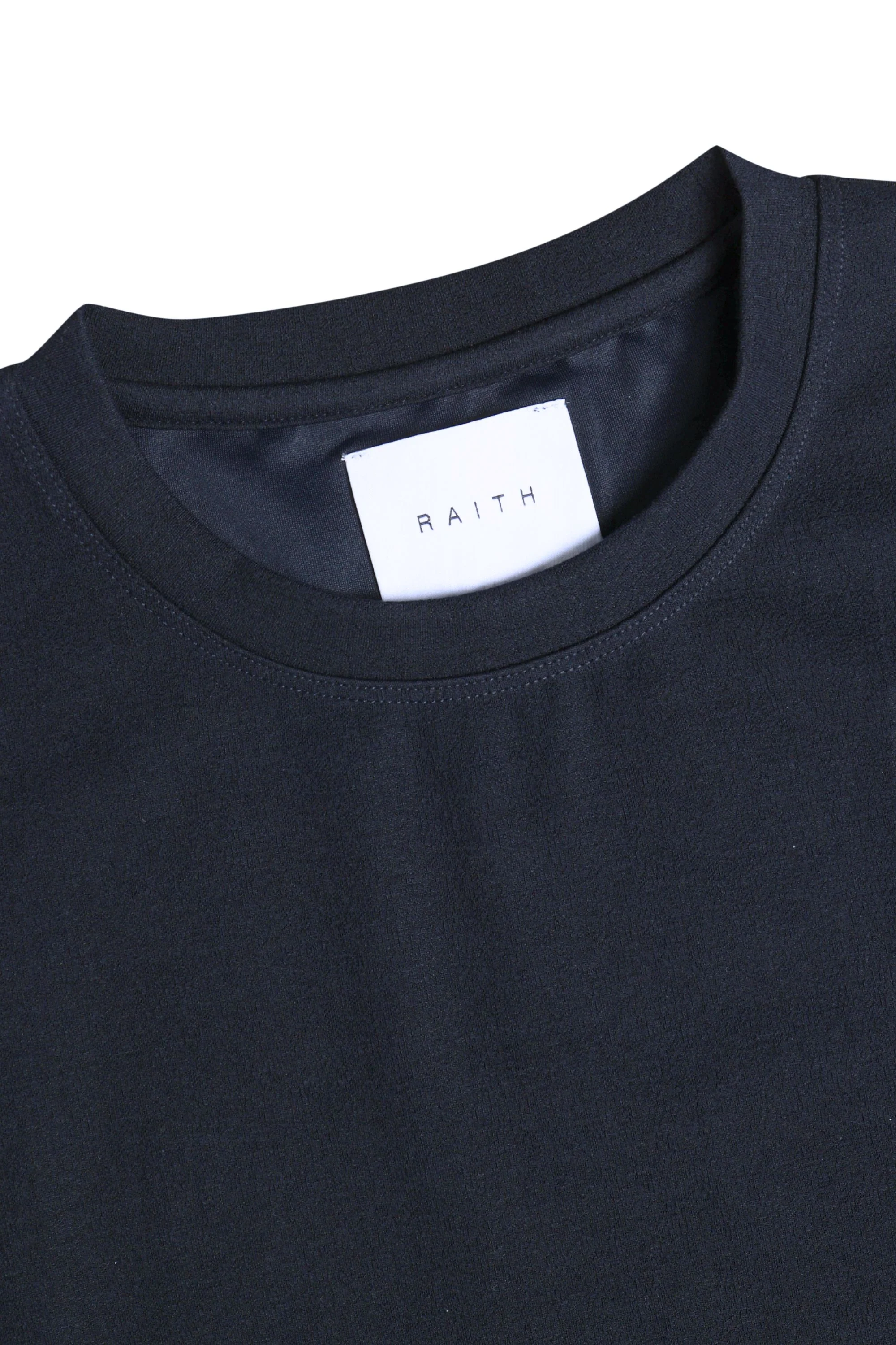 Tomas Crew Neck Textured T-Shirt - Navy - Image 7