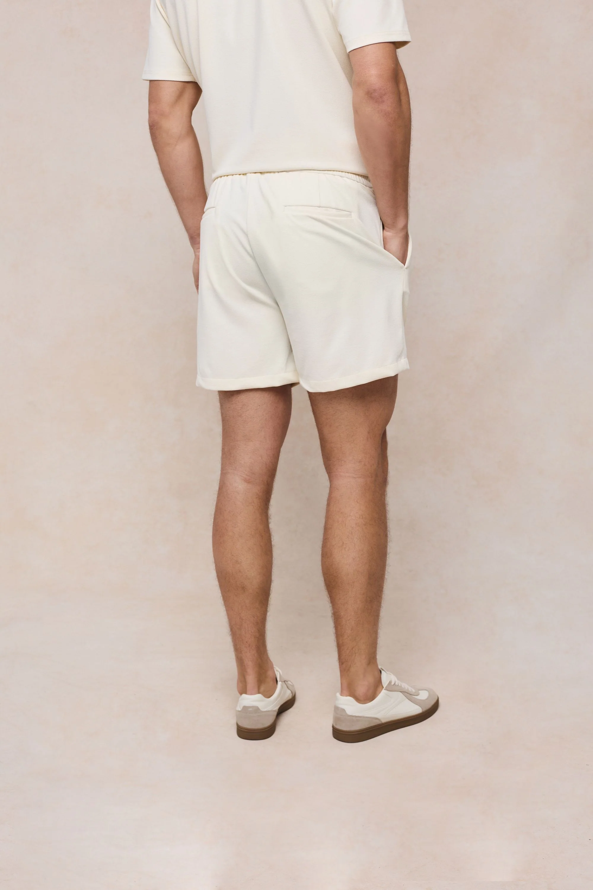Tomas Textured Short - Ecru - Image 5