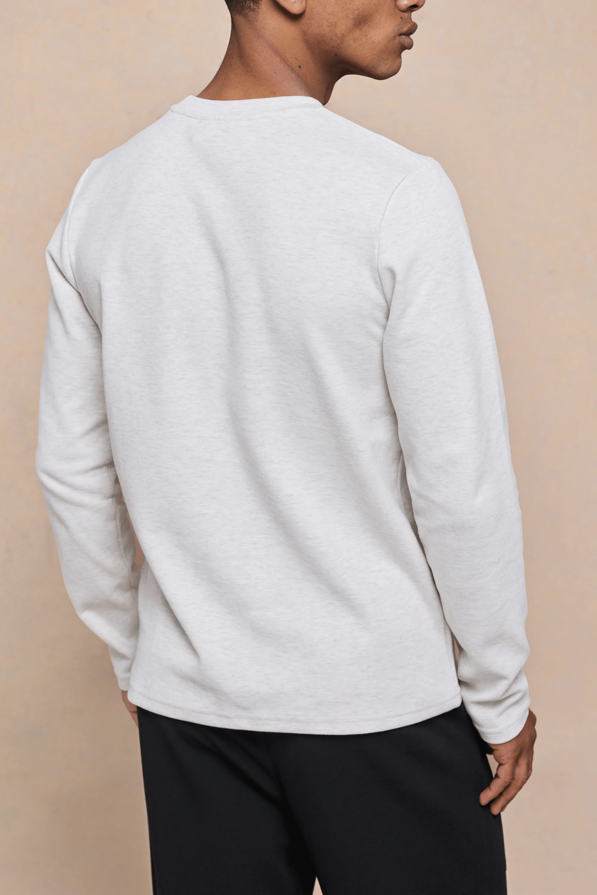 Tyler Long Sleeve Top - Stone Marl - Image 5