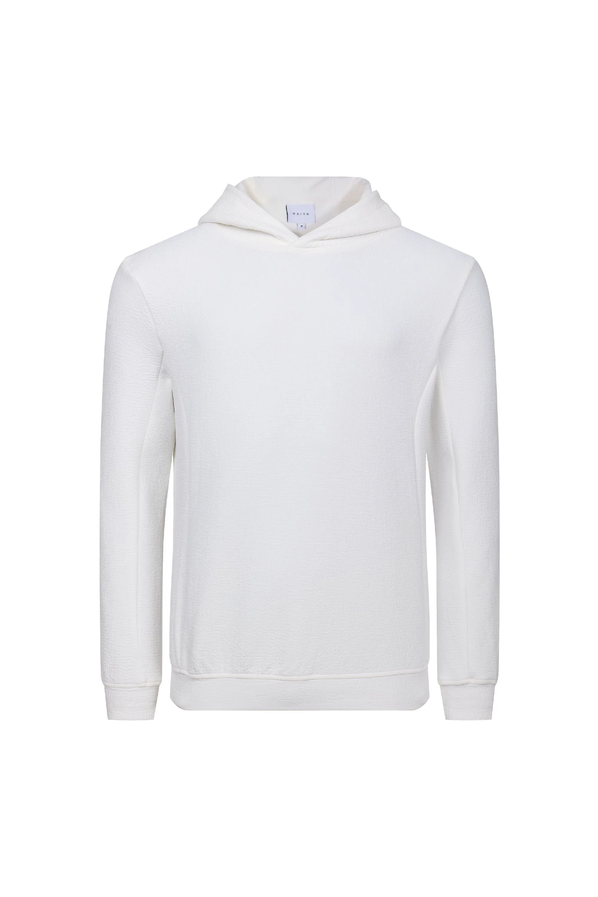 Zarco Crinkled Jersey Hoodie - Ivory - Image 6