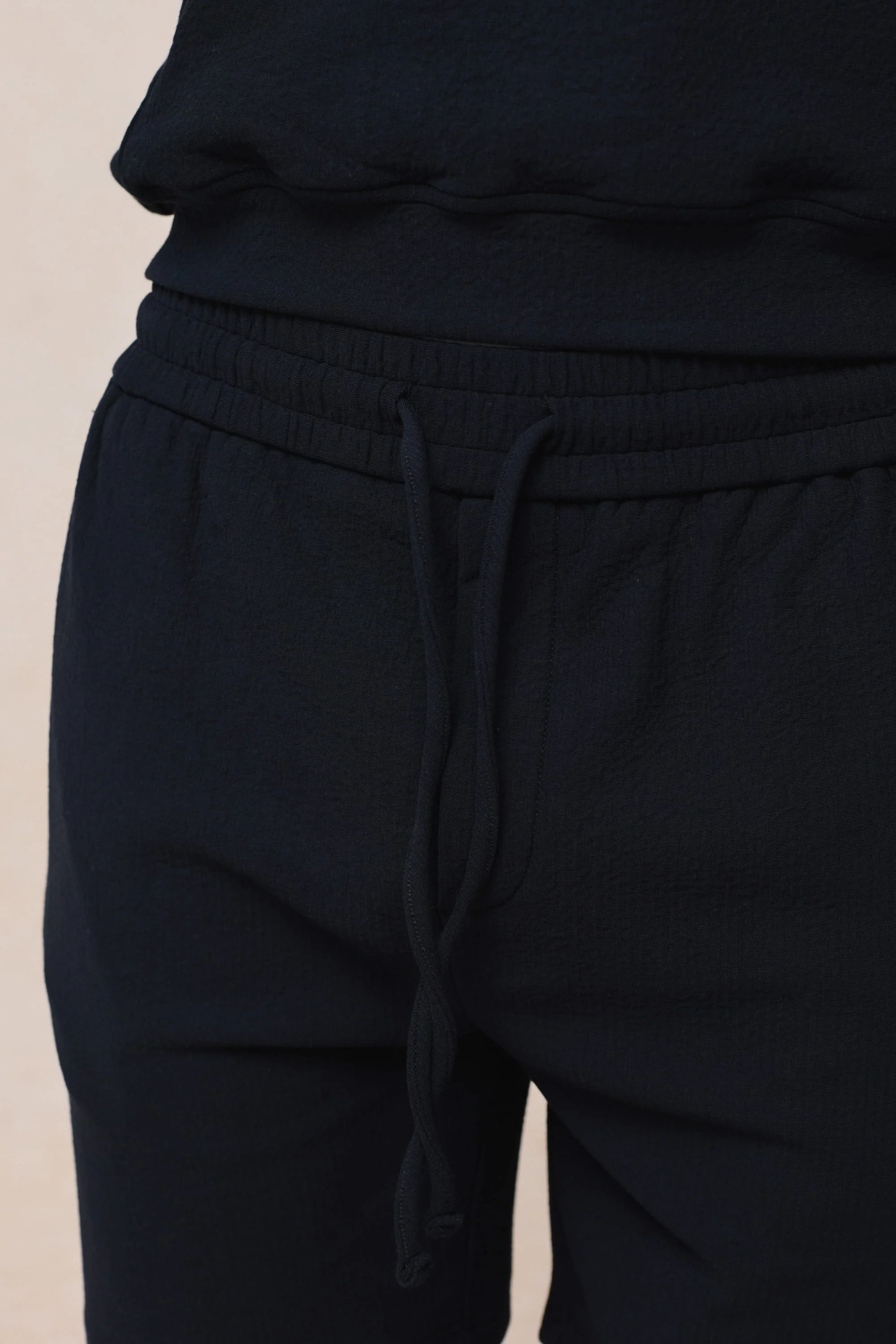 Zarco Crinkled Jersey Short - Navy - Image 5